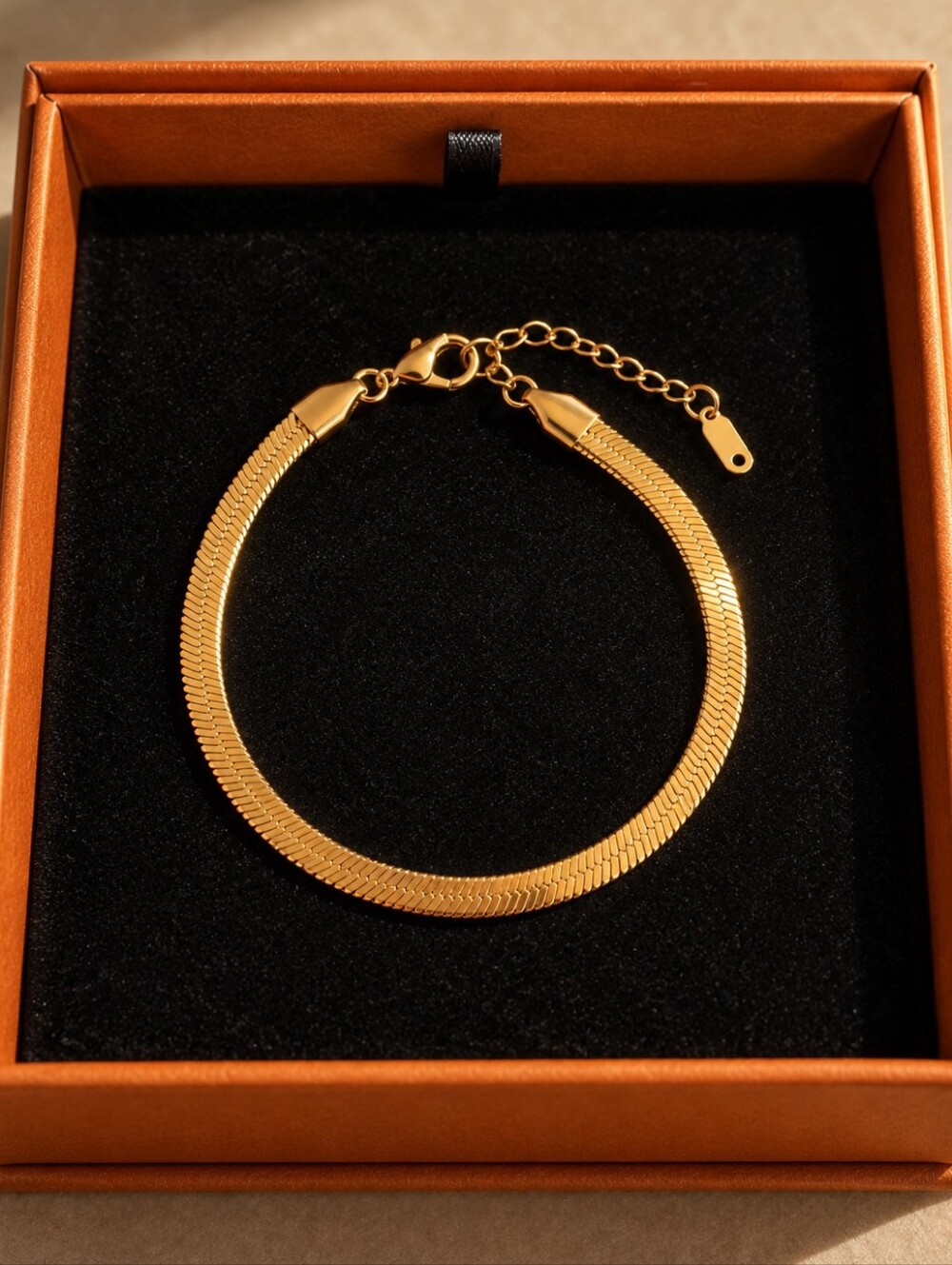 Herringbone Snake Chain Bracelet, 2mm, Stainless Steel - Women Jewelry - Picture 2 of 6